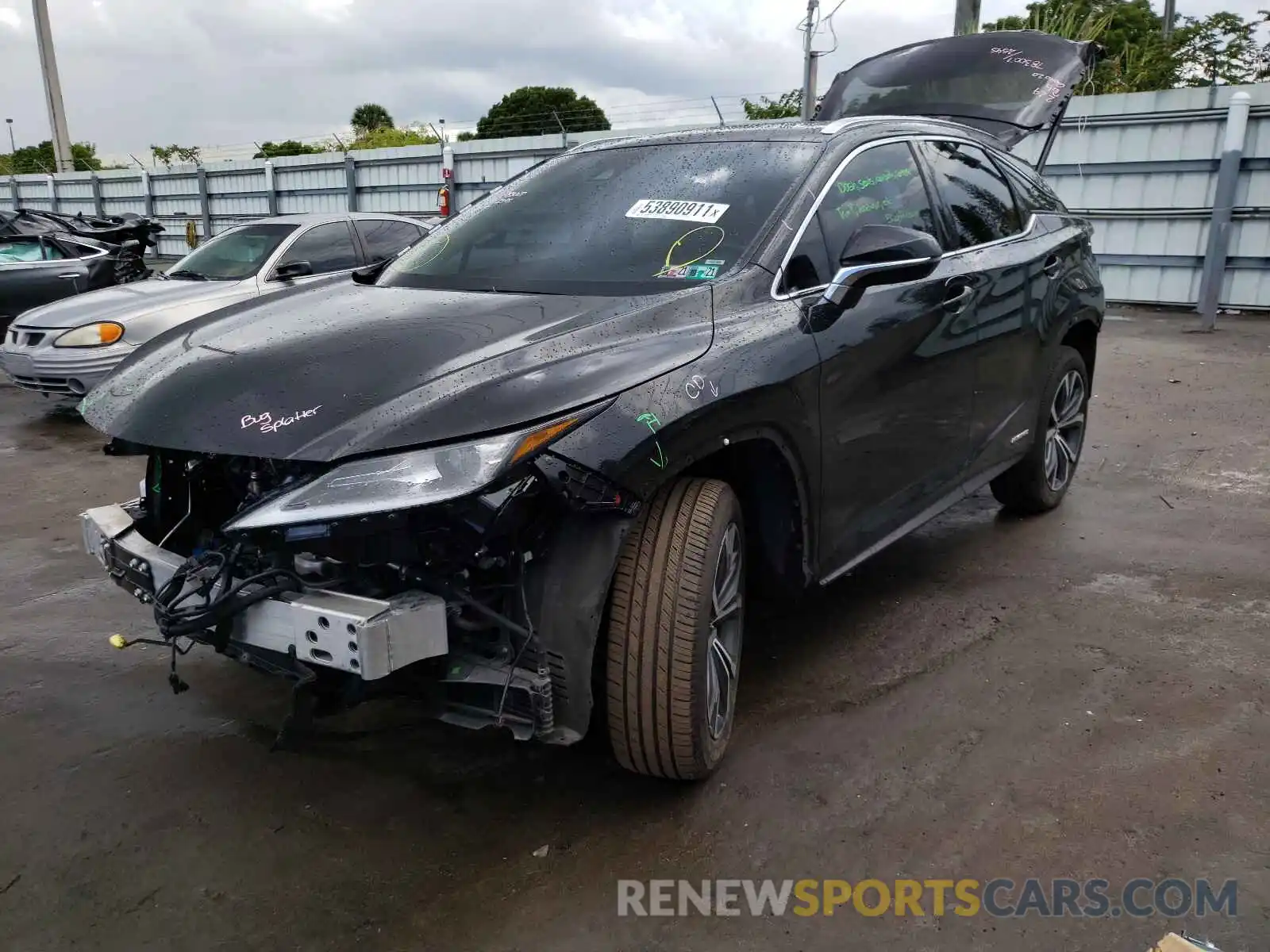 2 Photograph of a damaged car 2T2HGMDA4MC058239 LEXUS RX450 2021