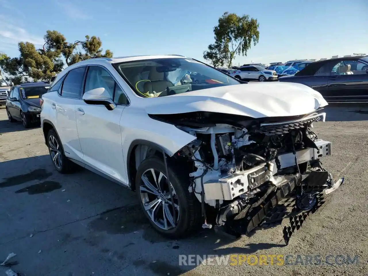 1 Photograph of a damaged car 2T2HGMDA7MC063323 LEXUS RX450 2021