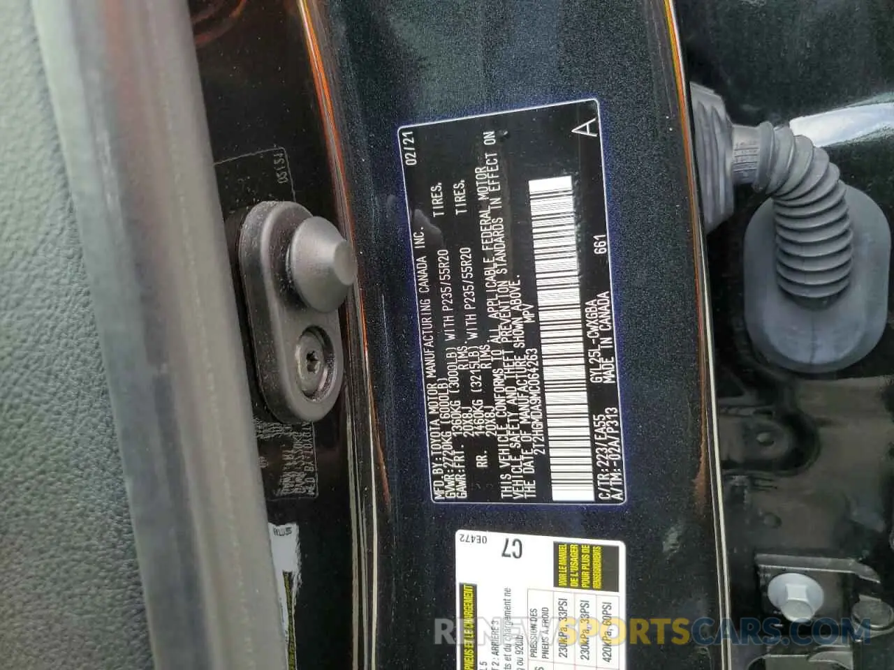 13 Photograph of a damaged car 2T2HGMDA9MC064263 LEXUS RX450 2021