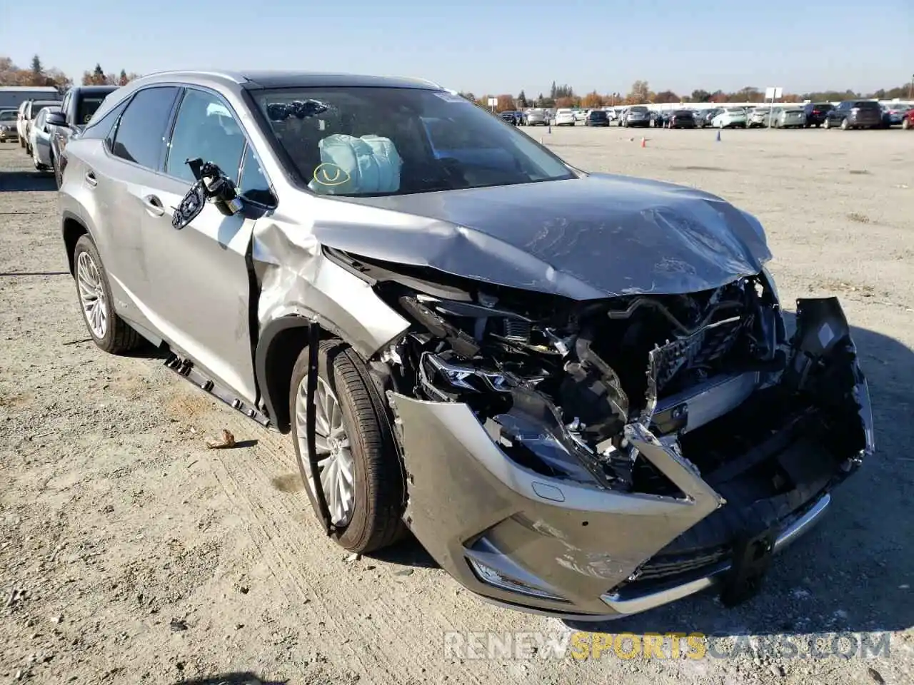 1 Photograph of a damaged car 2T2JGMDA0MC063293 LEXUS RX450 2021