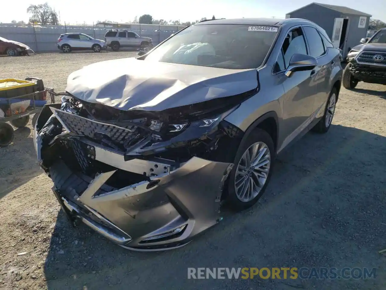 2 Photograph of a damaged car 2T2JGMDA0MC063293 LEXUS RX450 2021