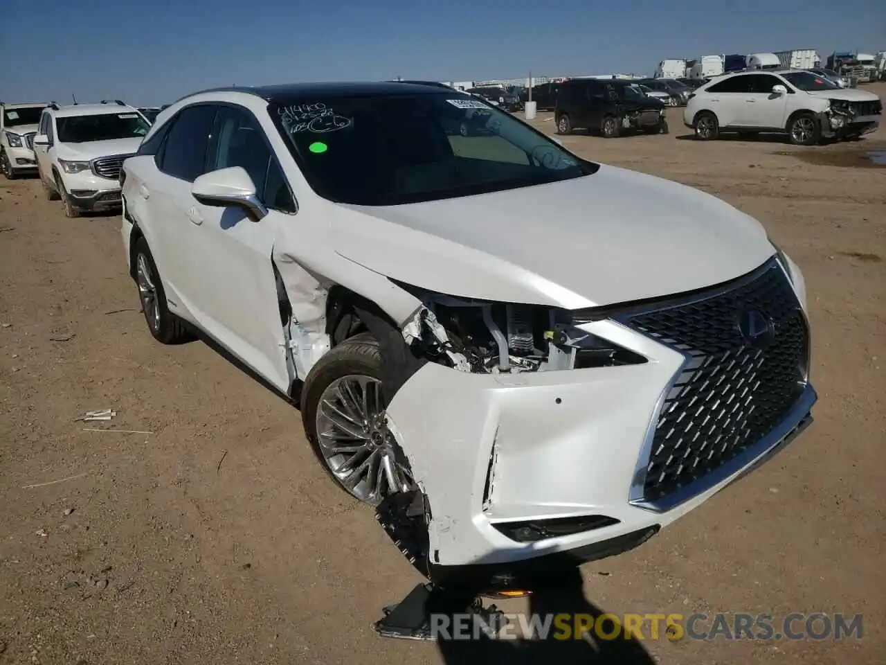 1 Photograph of a damaged car 2T2JGMDA1MC060130 LEXUS RX450 2021