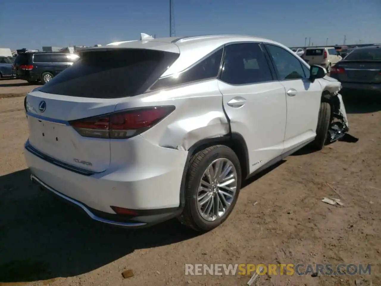 4 Photograph of a damaged car 2T2JGMDA1MC060130 LEXUS RX450 2021