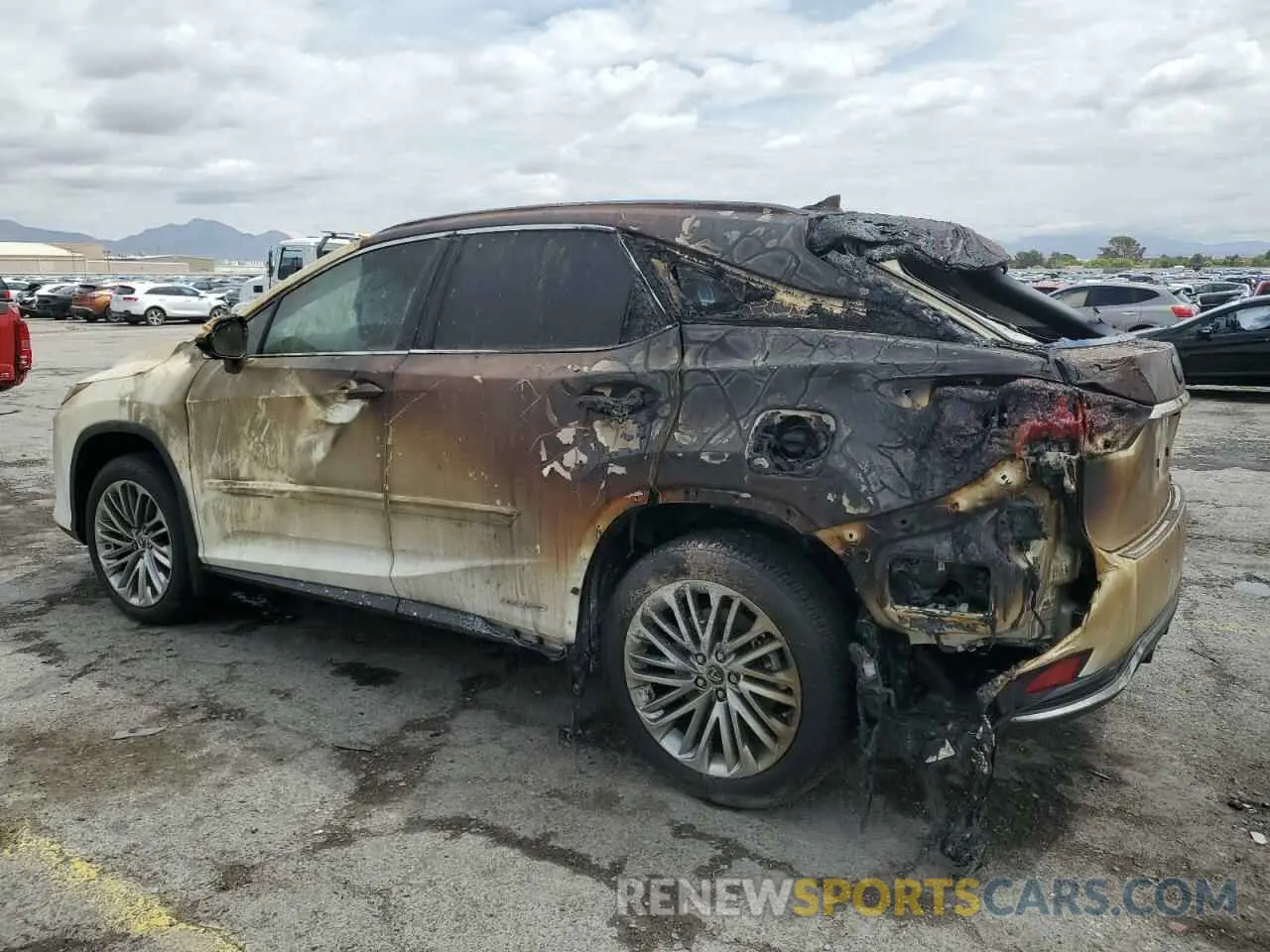 2 Photograph of a damaged car 2T2JGMDA7MC059046 LEXUS RX450 2021