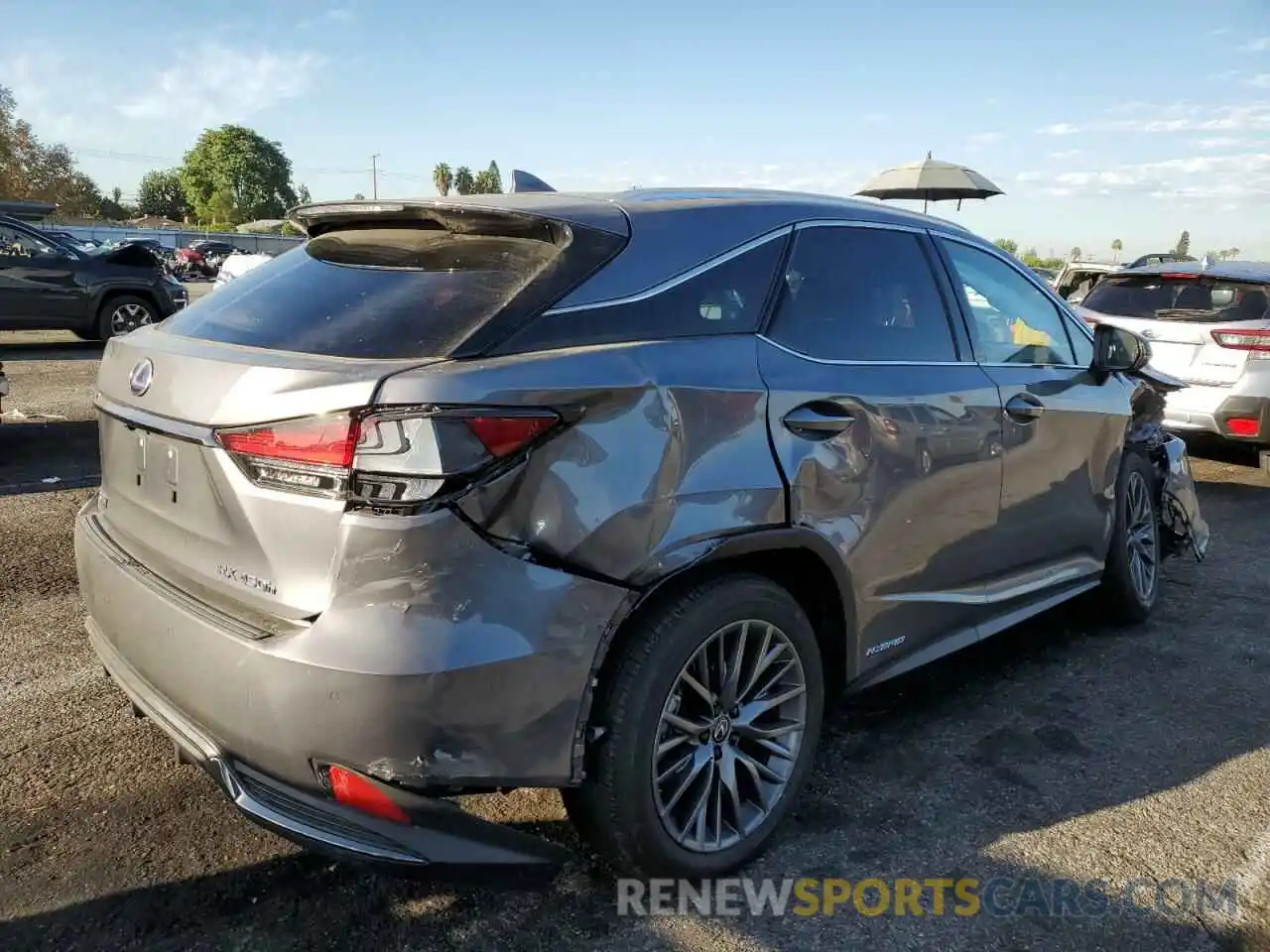 4 Photograph of a damaged car 2T2YGMDA4MC070956 LEXUS RX450 2021