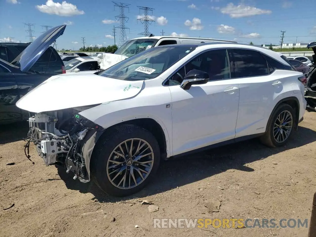 1 Photograph of a damaged car 2T2YGMDA8MC070118 LEXUS RX450 2021