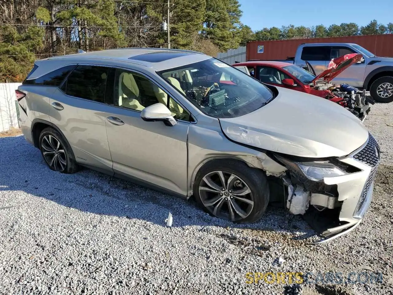 4 Photograph of a damaged car JTJHGKFA3M2019630 LEXUS RX450 2021