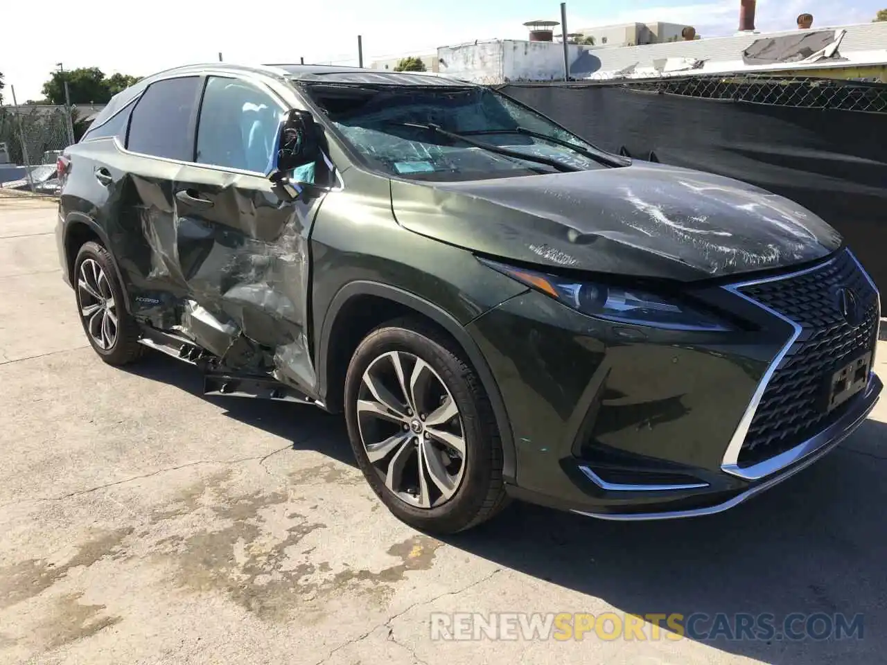 1 Photograph of a damaged car 2T2HGMDA4NC072546 LEXUS RX450 2022