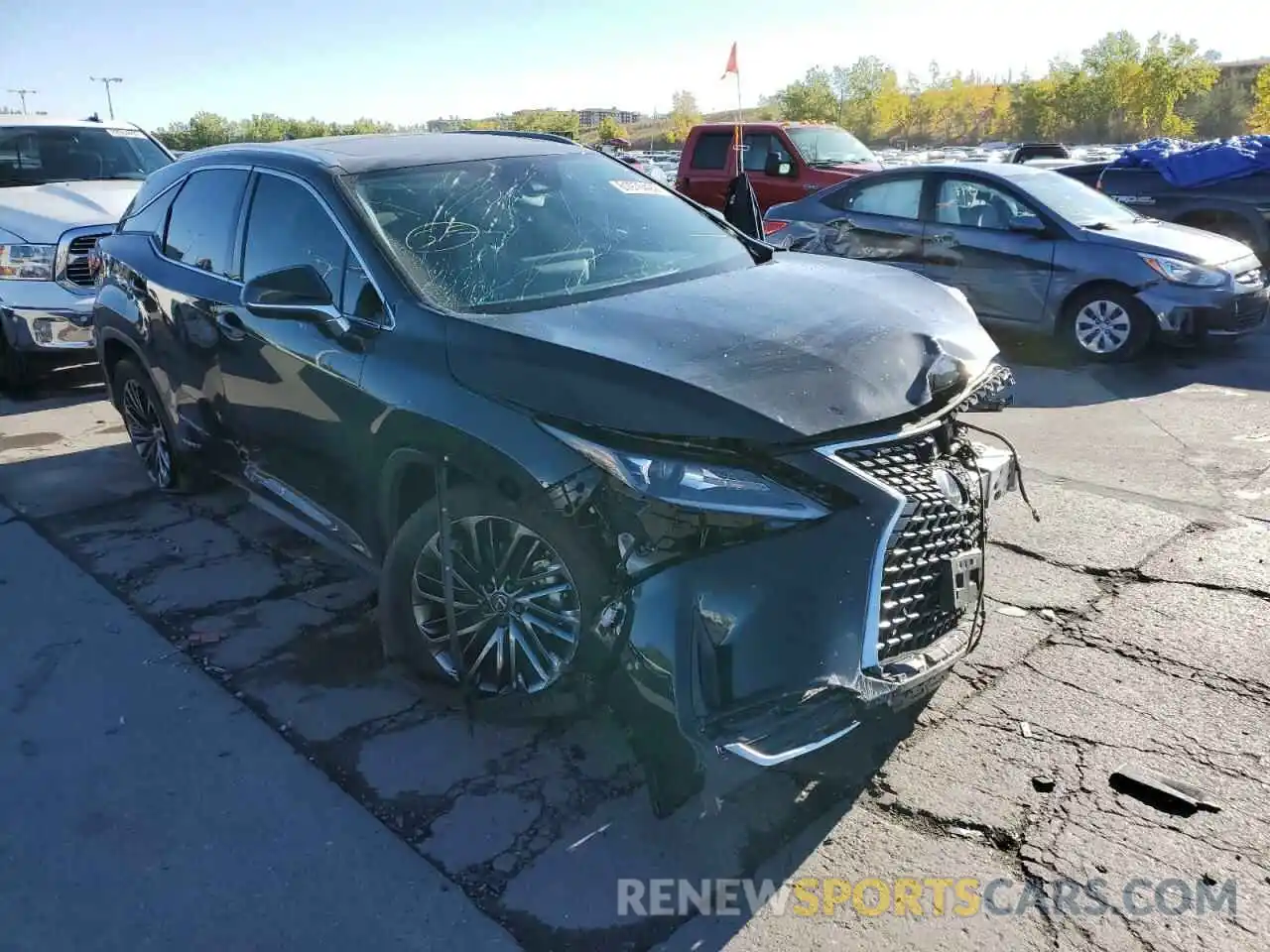 1 Photograph of a damaged car 2T2HGMDA4NC072823 LEXUS RX450 2022