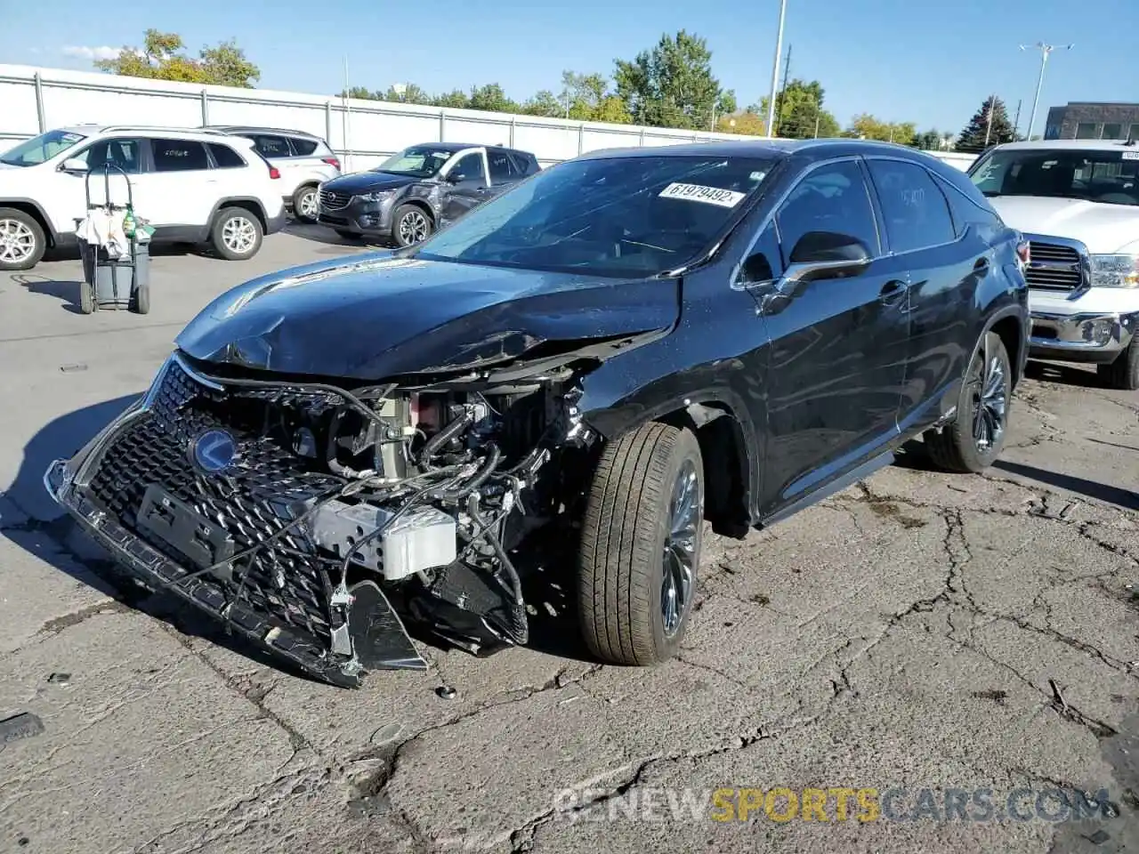 2 Photograph of a damaged car 2T2HGMDA4NC072823 LEXUS RX450 2022