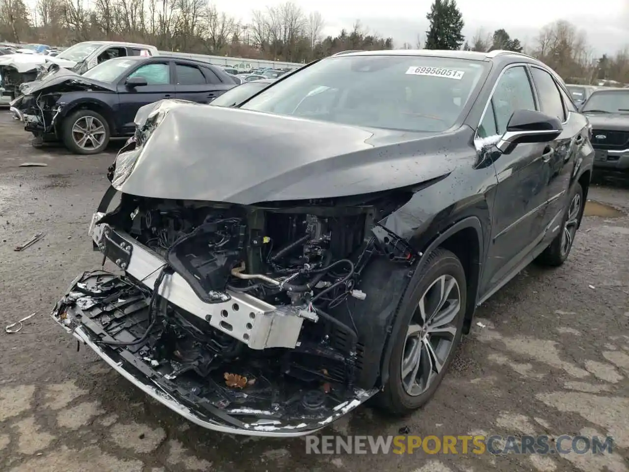 2 Photograph of a damaged car 2T2HGMDA6NC072645 LEXUS RX450 2022