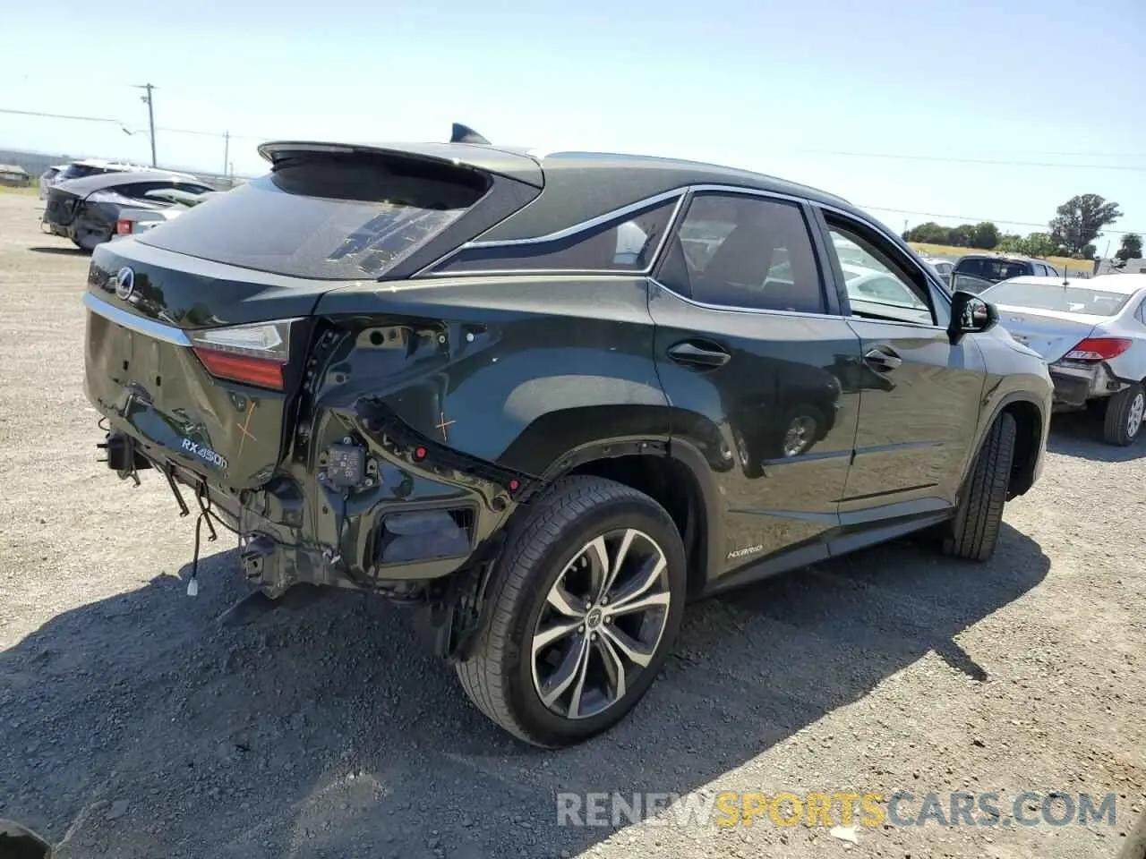 3 Photograph of a damaged car 2T2HGMDA8NC073974 LEXUS RX450 2022