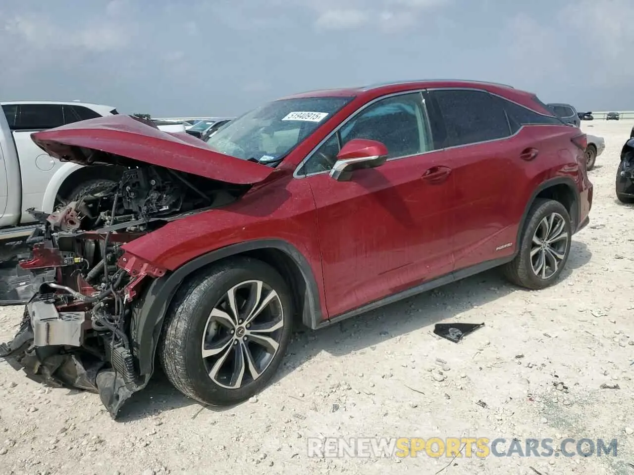 1 Photograph of a damaged car 2T2HGMDA8NC076504 LEXUS RX450 2022