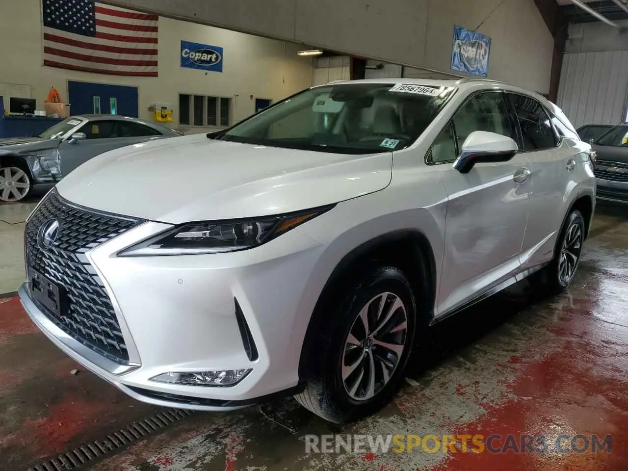 1 Photograph of a damaged car 2T2HGMDA8NC084683 LEXUS RX450 2022
