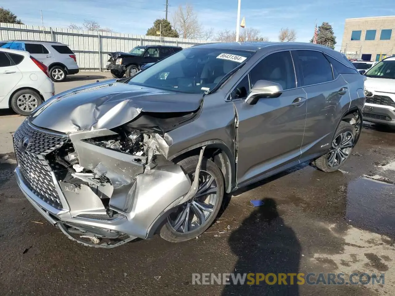 1 Photograph of a damaged car 2T2HGMDA9NC073319 LEXUS RX450 2022
