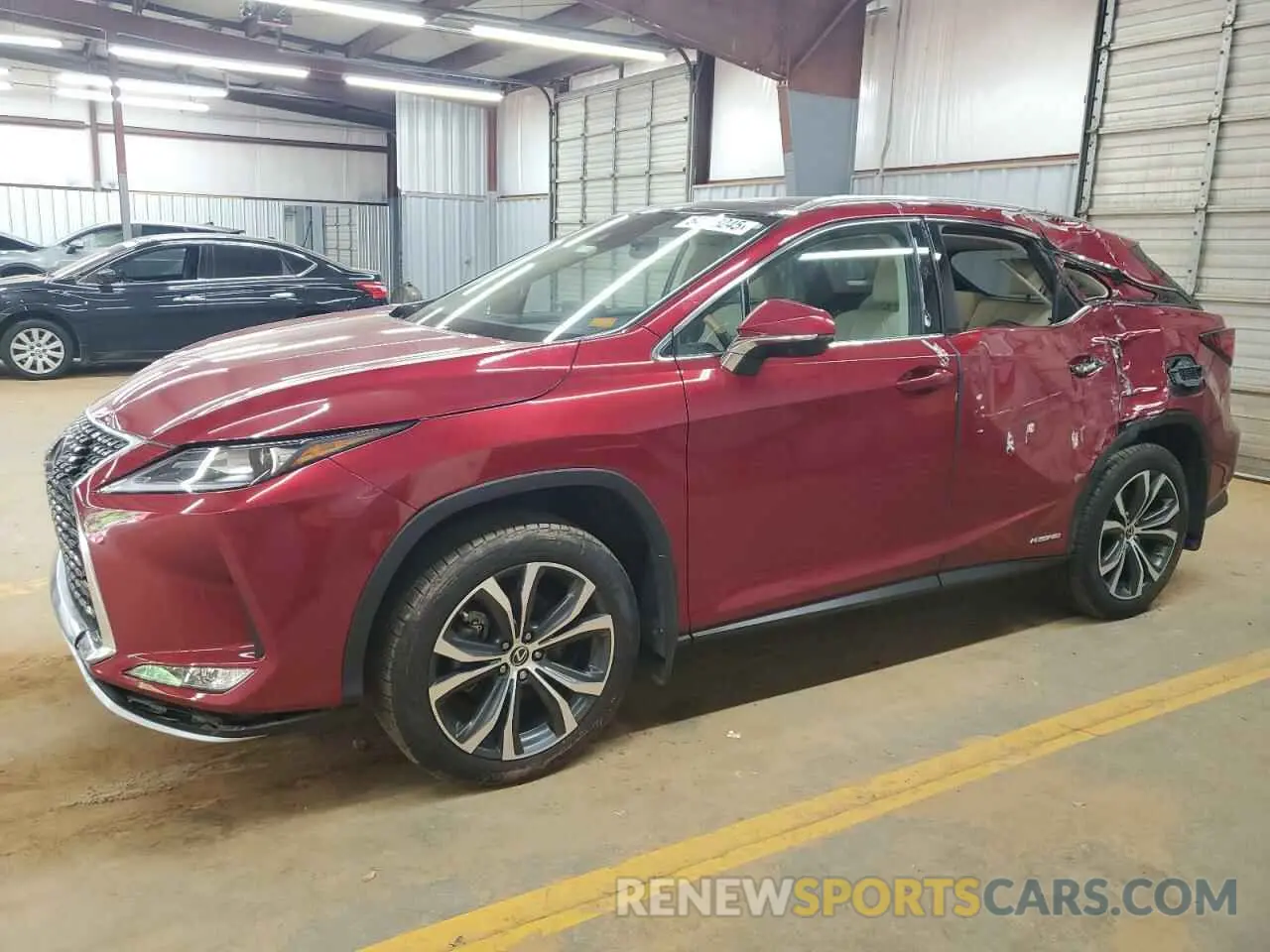 1 Photograph of a damaged car 2T2HGMDAXNC081722 LEXUS RX450 2022