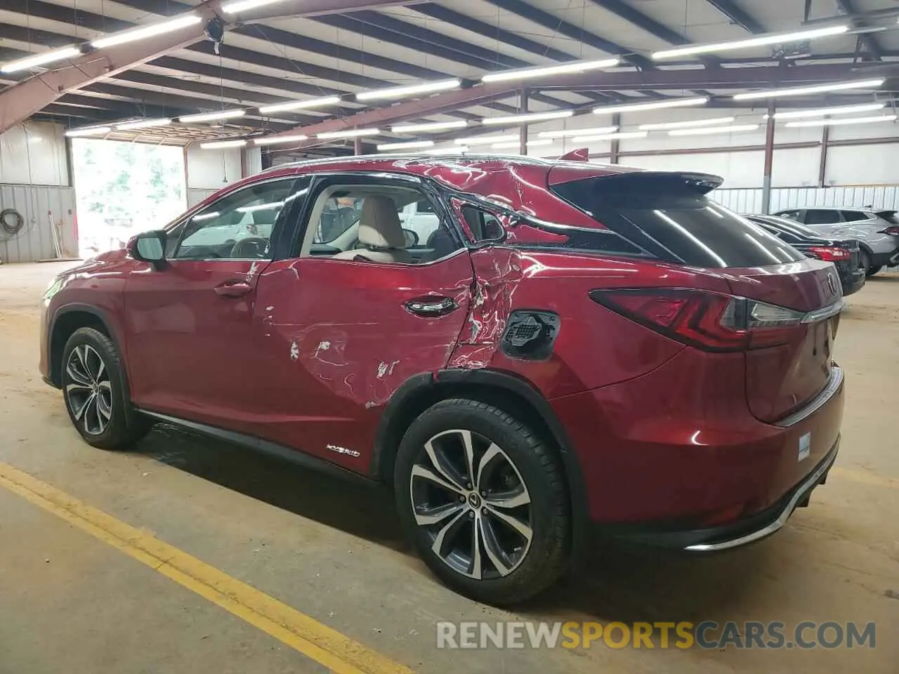 2 Photograph of a damaged car 2T2HGMDAXNC081722 LEXUS RX450 2022