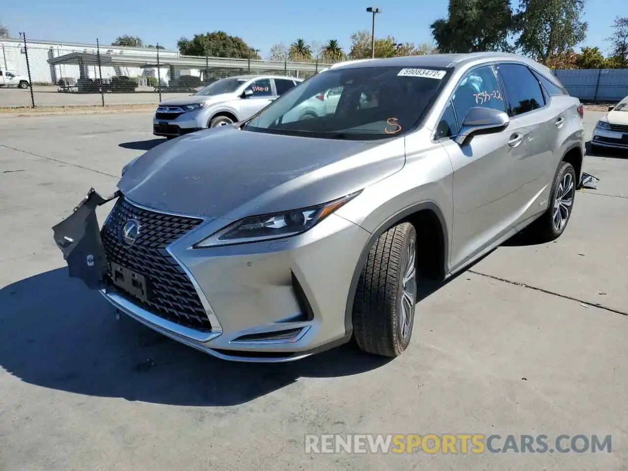 2 Photograph of a damaged car 2T2HGMDAXNC081929 LEXUS RX450 2022