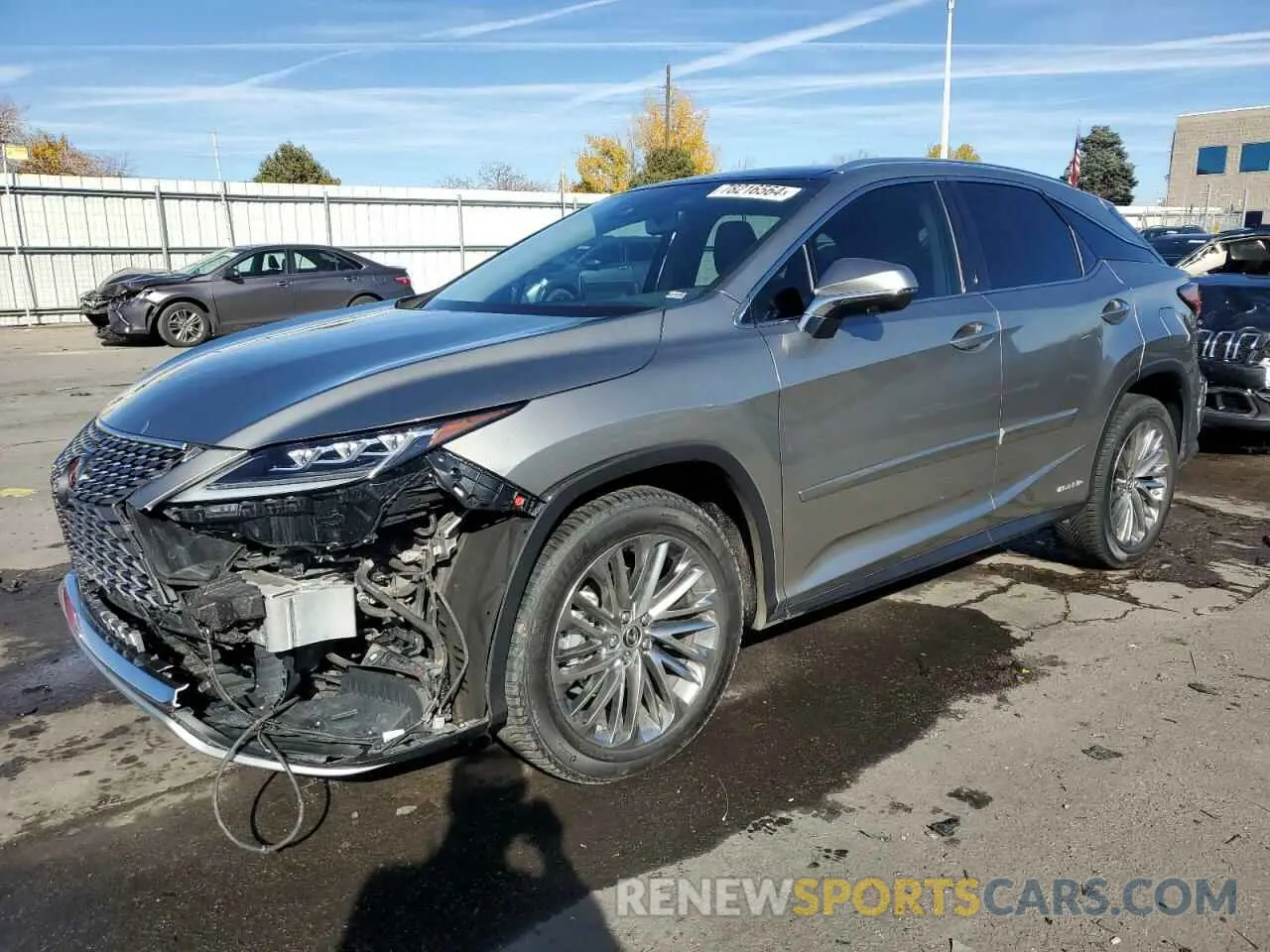 1 Photograph of a damaged car 2T2JGMDA0NC083321 LEXUS RX450 2022