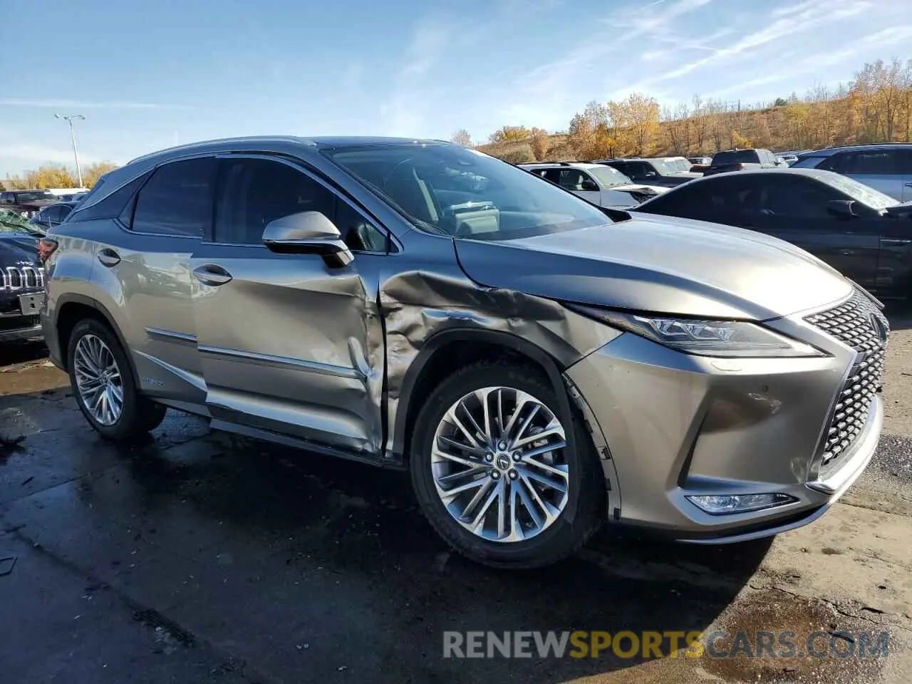 4 Photograph of a damaged car 2T2JGMDA0NC083321 LEXUS RX450 2022