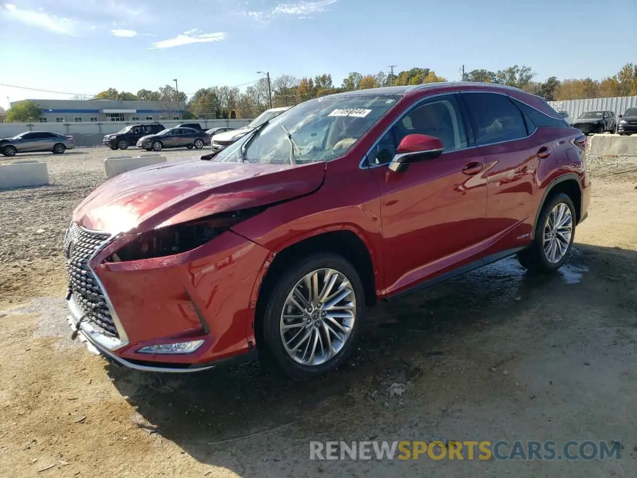 1 Photograph of a damaged car 2T2JGMDA2NC073048 LEXUS RX450 2022