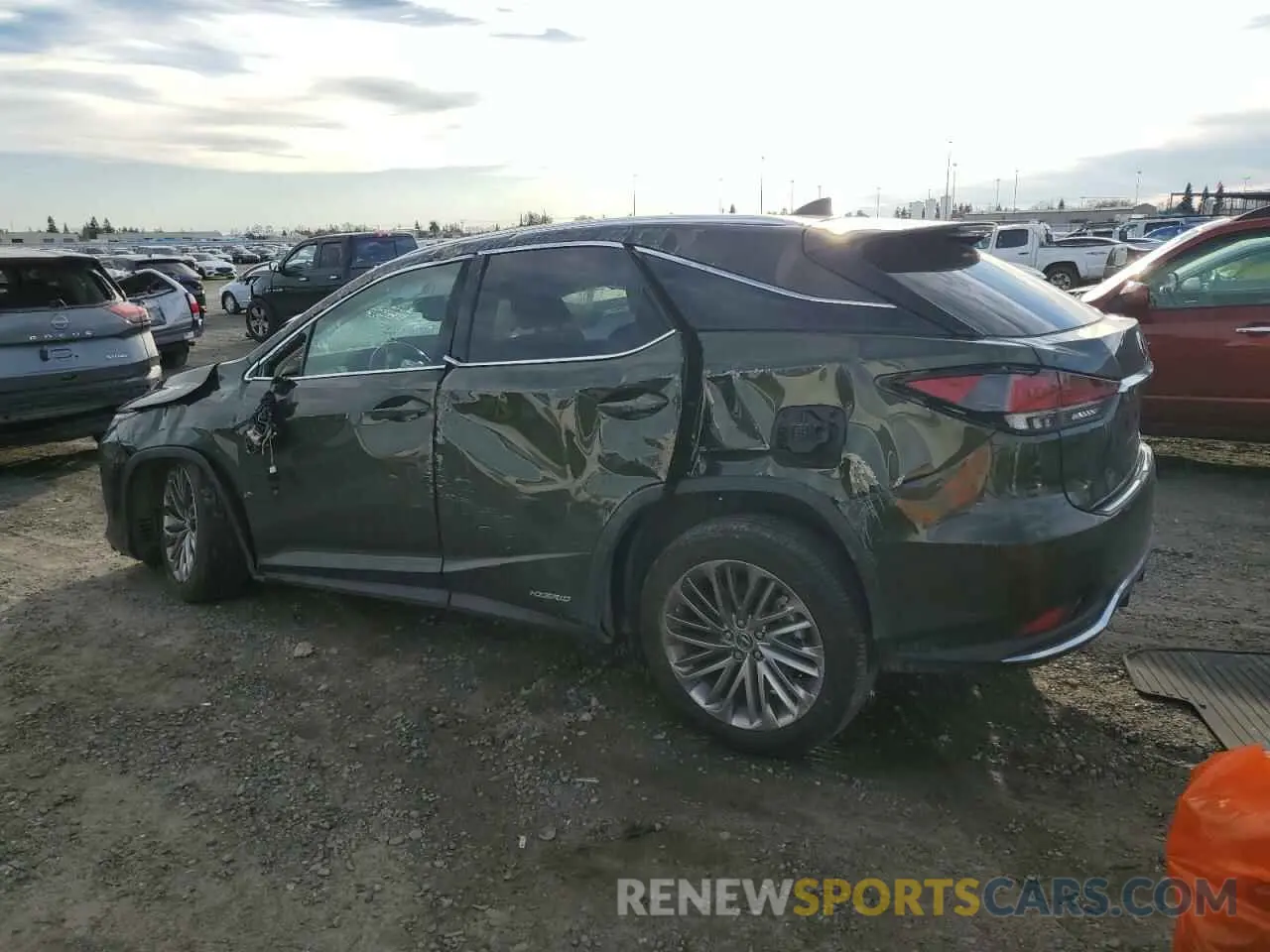 2 Photograph of a damaged car 2T2JGMDA2NC077634 LEXUS RX450 2022