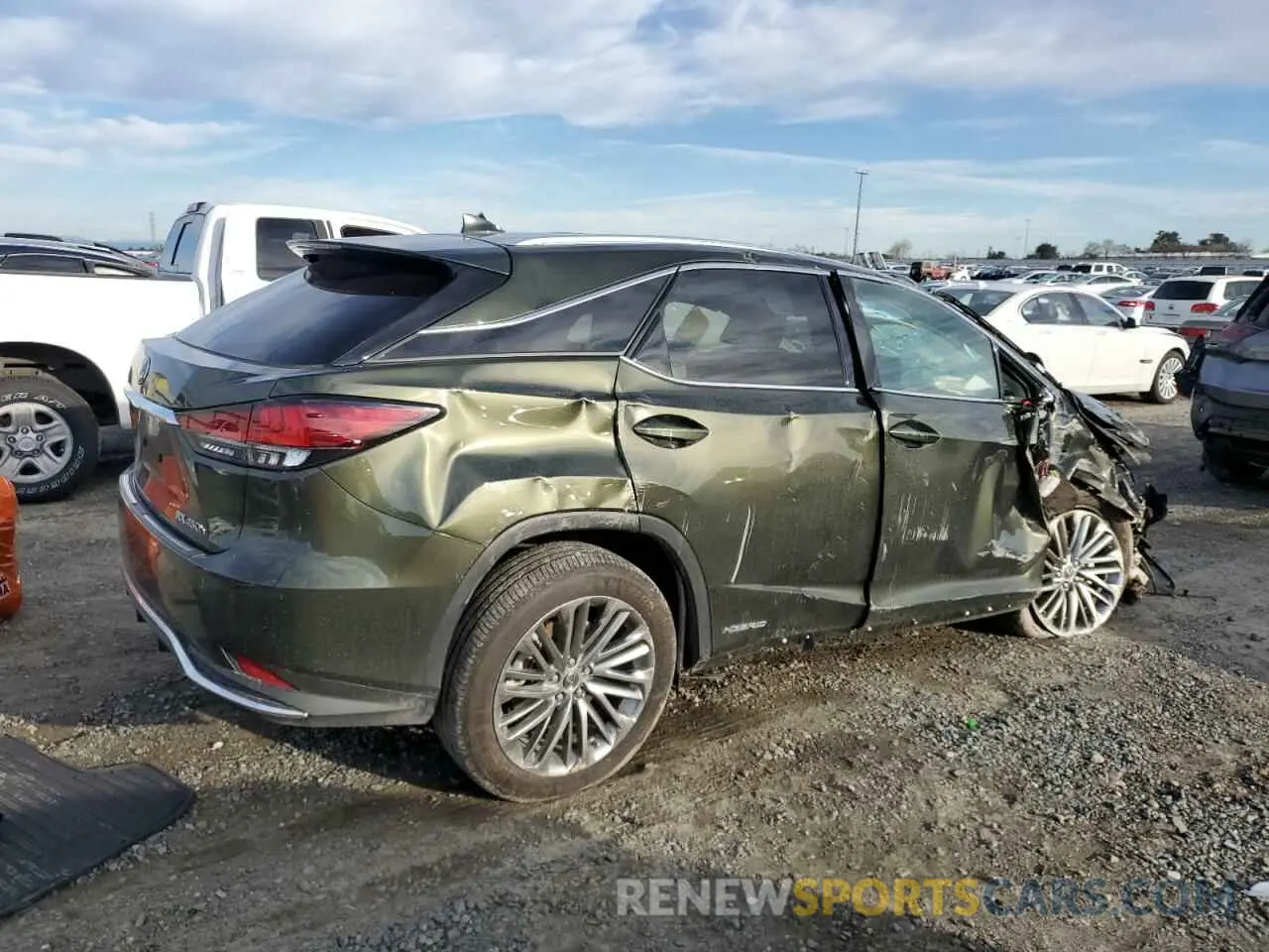 3 Photograph of a damaged car 2T2JGMDA2NC077634 LEXUS RX450 2022
