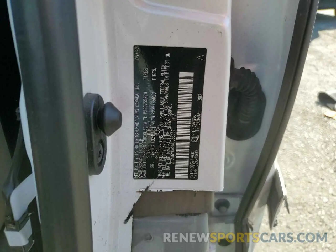 12 Photograph of a damaged car 2T2JGMDA5NC086067 LEXUS RX450 2022