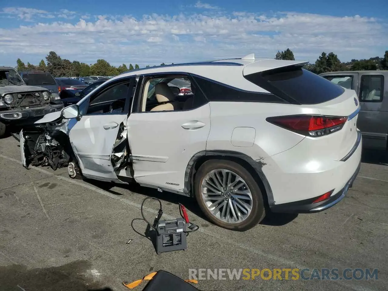 2 Photograph of a damaged car 2T2JGMDA5NC086067 LEXUS RX450 2022
