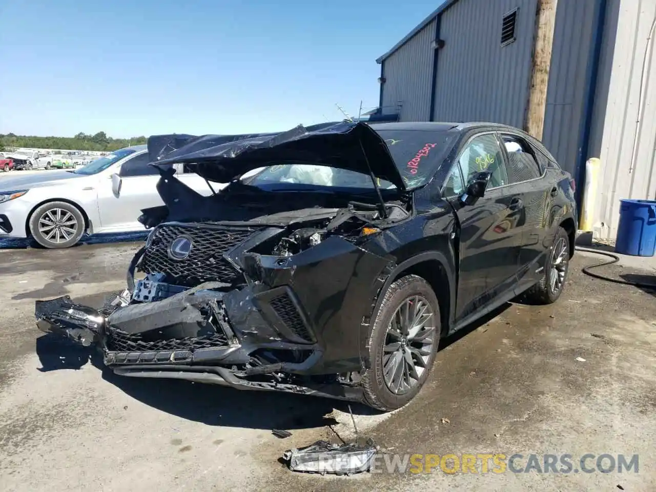 2 Photograph of a damaged car 2T2YGMDA8NC080990 LEXUS RX450 2022