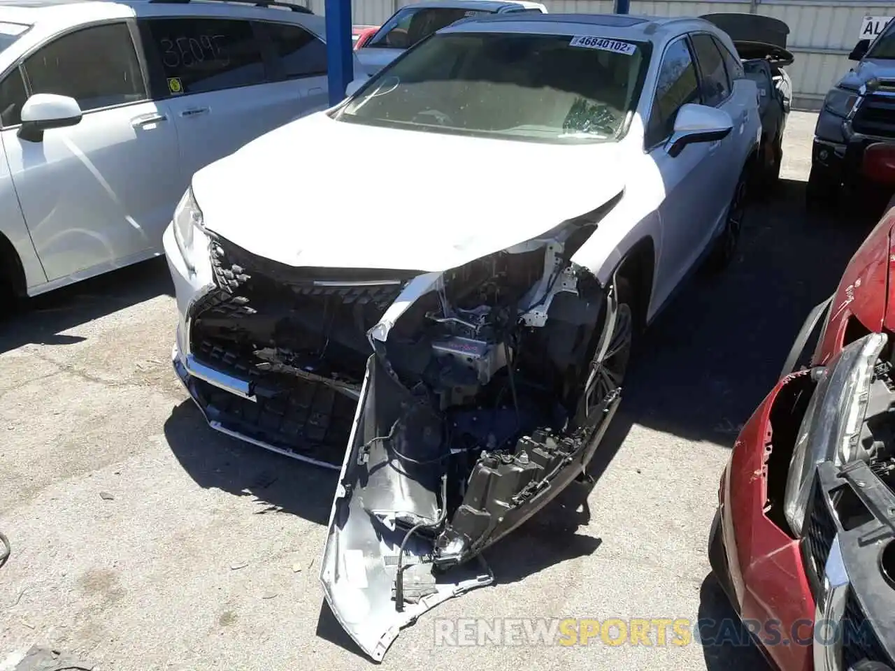 2 Photograph of a damaged car JTJHGKFA1N2025900 LEXUS RX450 2022