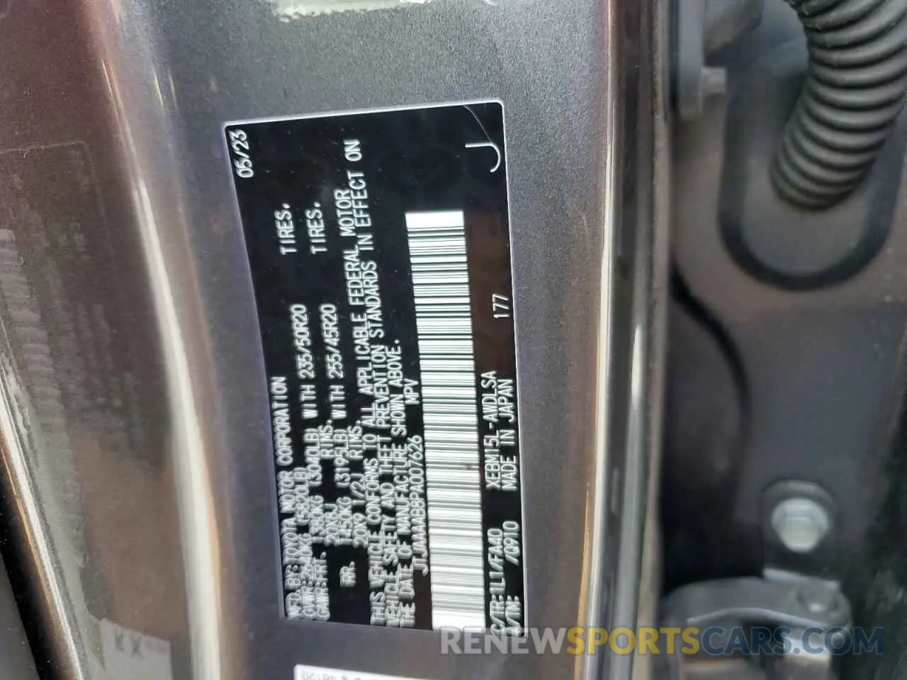 13 Photograph of a damaged car JTJAAAAB8PA007626 LEXUS RZ 450E 2023