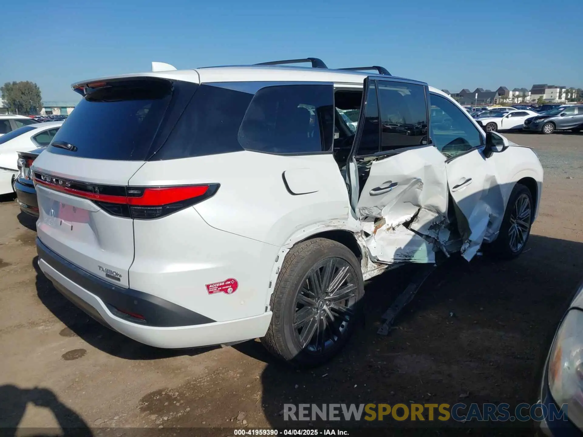 3 Photograph of a damaged car 5TDACAC67RS000413 LEXUS TX 550H+ 2024