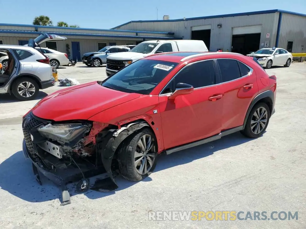 1 Photograph of a damaged car JTHY3JBH0K2001724 LEXUS UX 200 2019