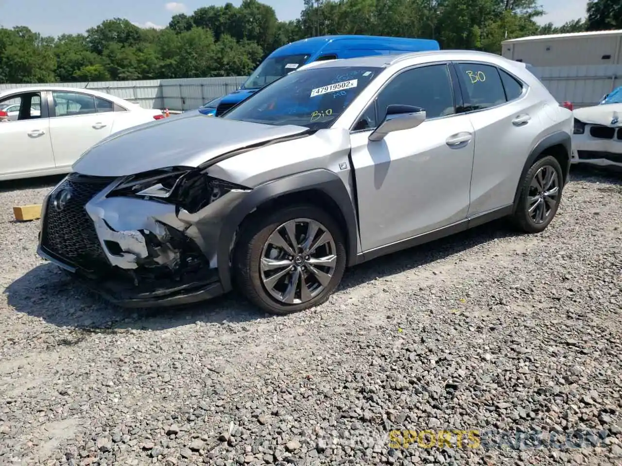 2 Photograph of a damaged car JTHY3JBH1K2018841 LEXUS UX 200 2019