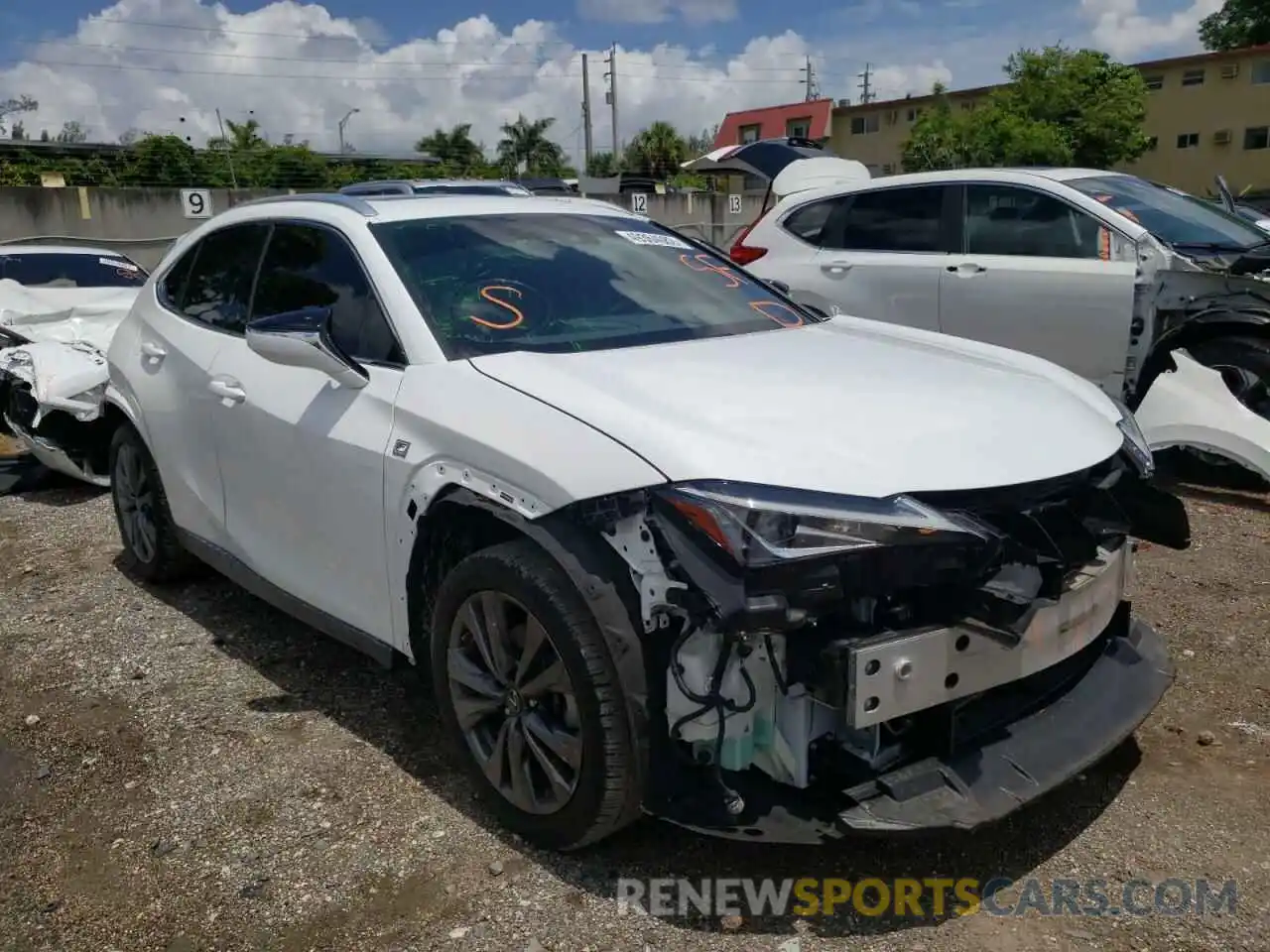 1 Photograph of a damaged car JTHY3JBH3K2001930 LEXUS UX 200 2019