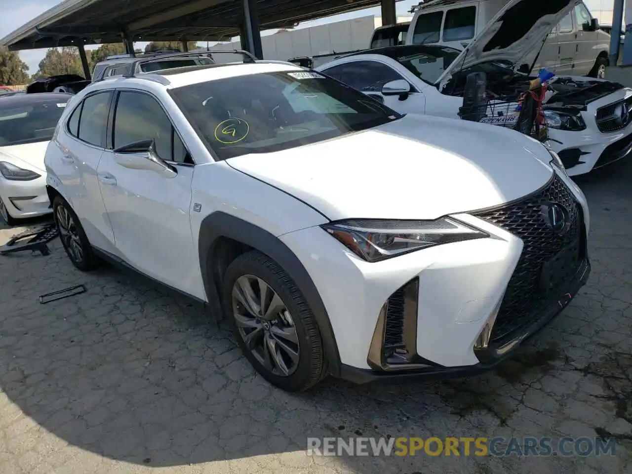 1 Photograph of a damaged car JTHY3JBH3K2002463 LEXUS UX 200 2019