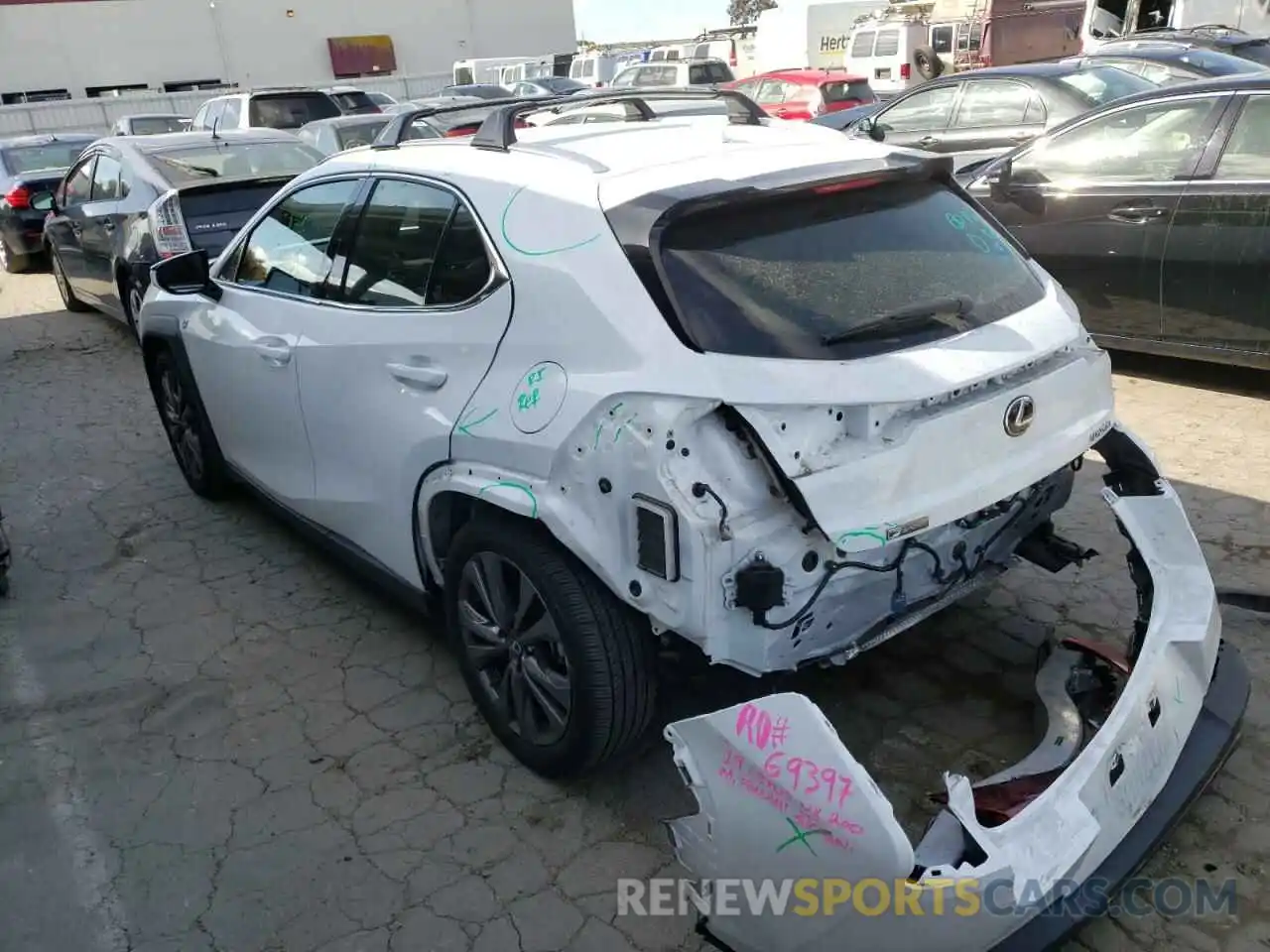 3 Photograph of a damaged car JTHY3JBH3K2002463 LEXUS UX 200 2019