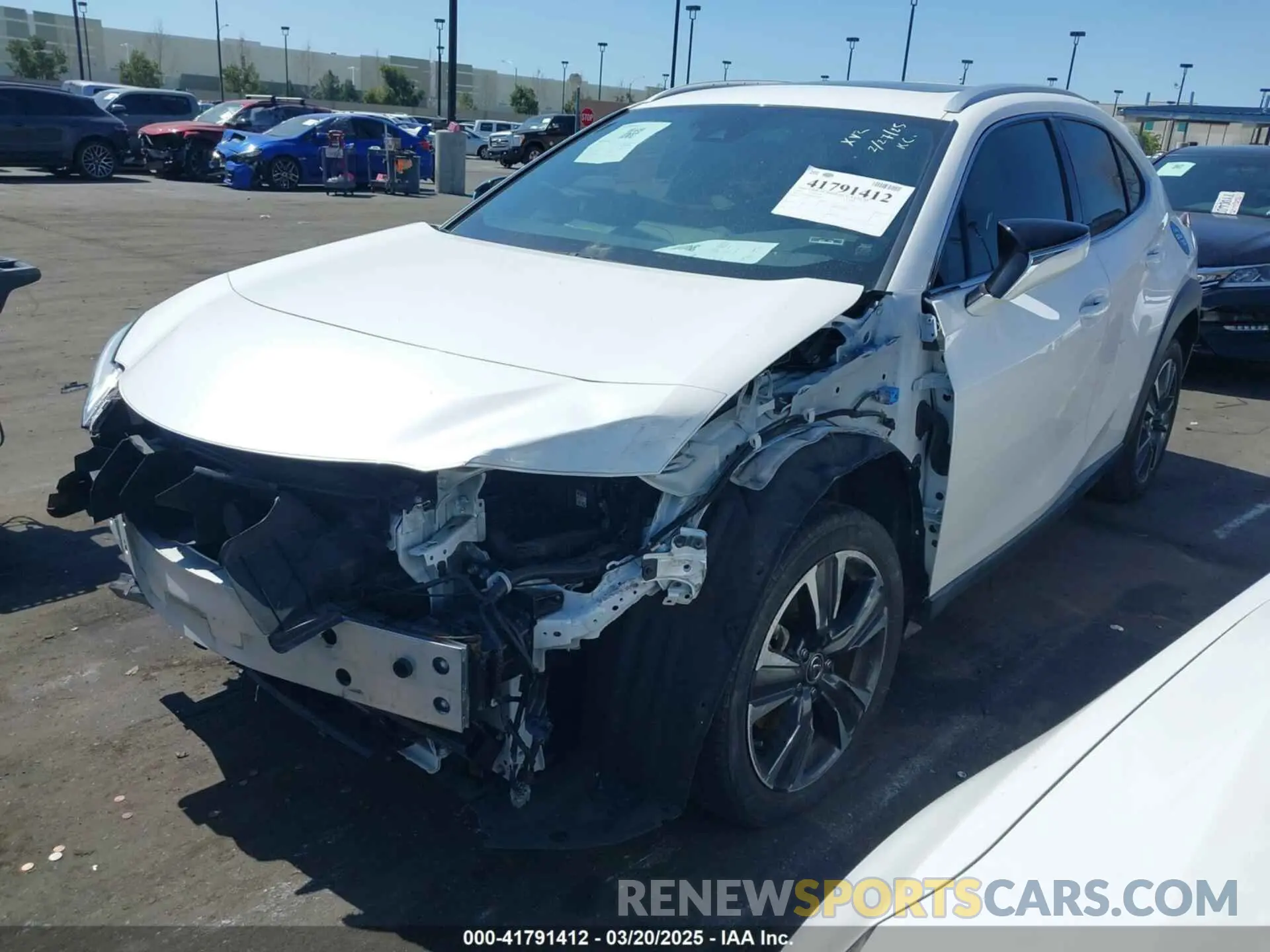 2 Photograph of a damaged car JTHY3JBH3K2002849 LEXUS UX 200 2019