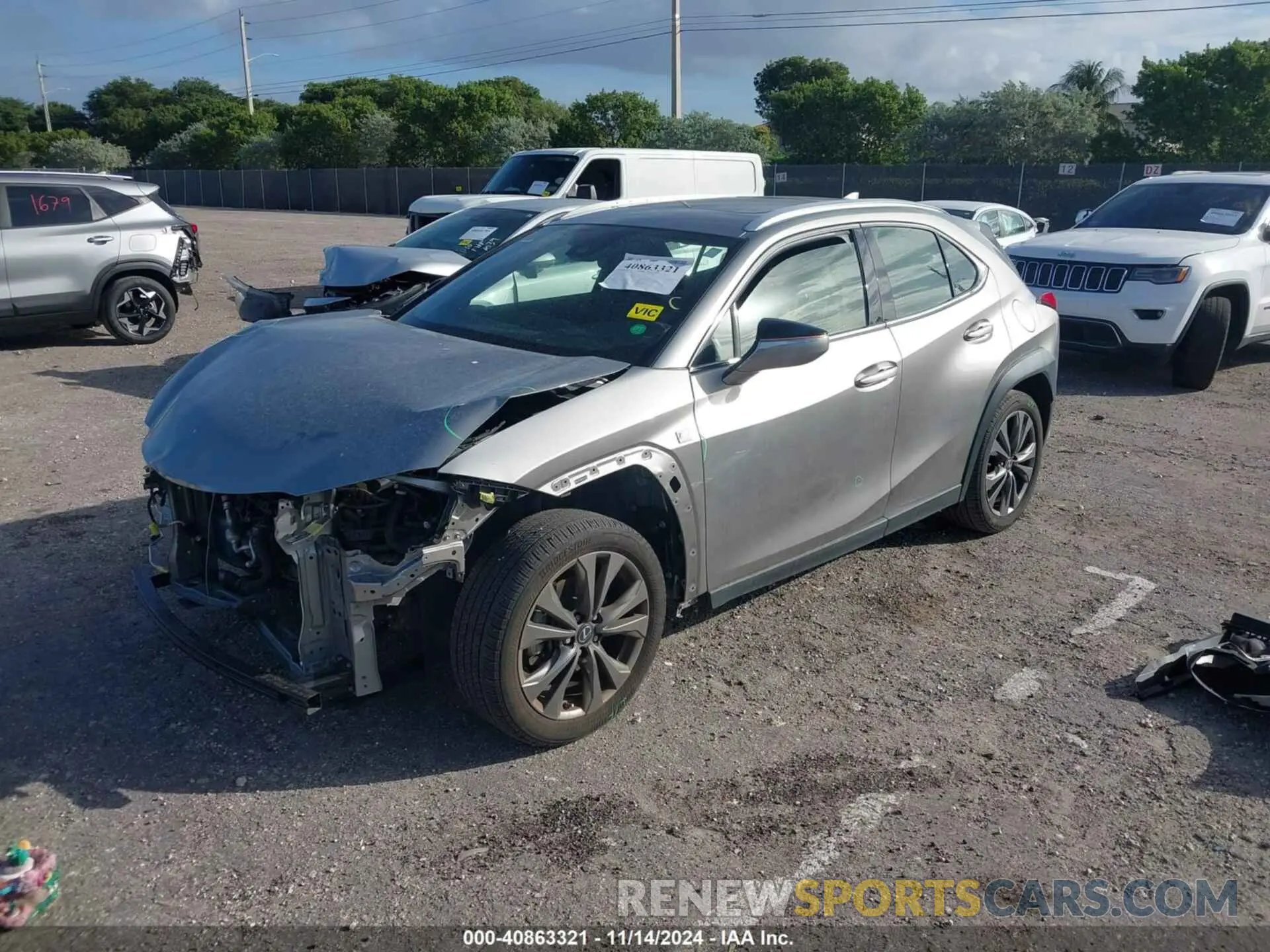 2 Photograph of a damaged car JTHY3JBH3K2014256 LEXUS UX 200 2019