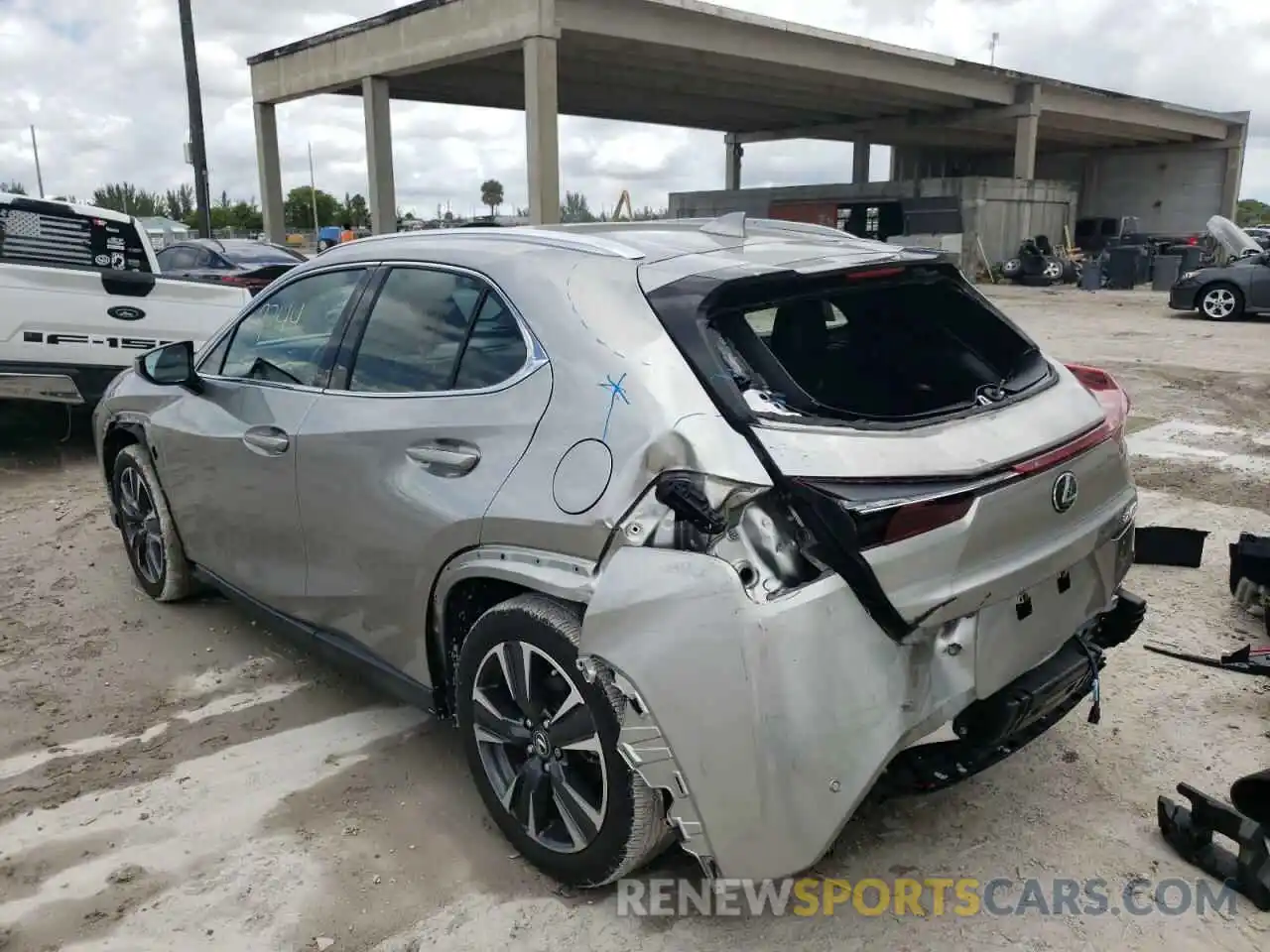 3 Photograph of a damaged car JTHY3JBH4K2007705 LEXUS UX 200 2019