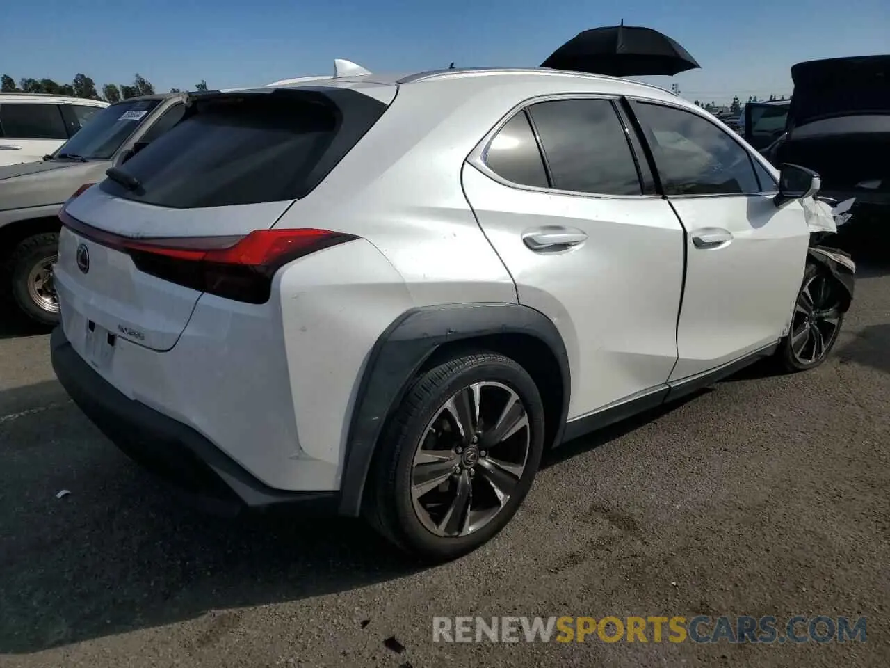 3 Photograph of a damaged car JTHY3JBH4K2014363 LEXUS UX 200 2019