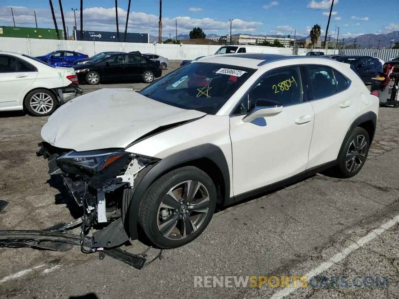 2 Photograph of a damaged car JTHY3JBH5K2018406 LEXUS UX 200 2019
