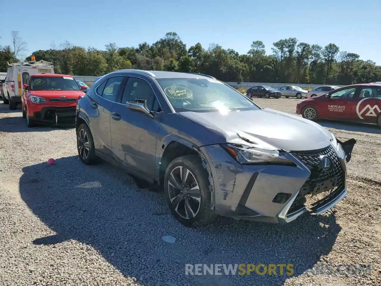 1 Photograph of a damaged car JTHY3JBH6K2004725 LEXUS UX 200 2019