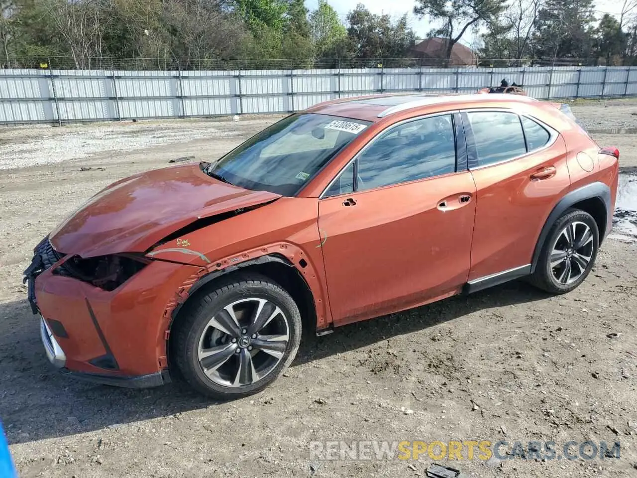 1 Photograph of a damaged car JTHY3JBH7K2000375 LEXUS UX 200 2019