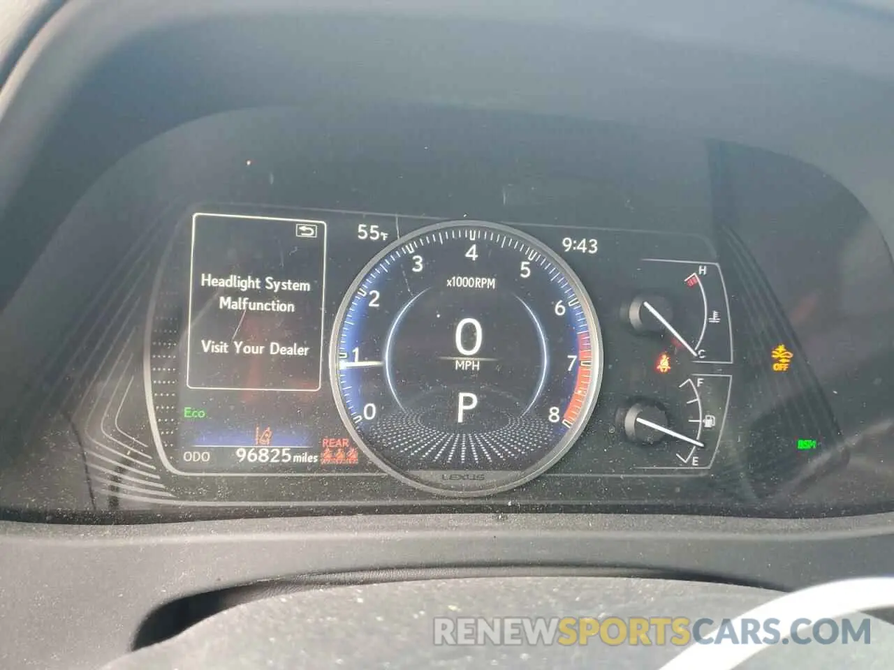 9 Photograph of a damaged car JTHY3JBH7K2000375 LEXUS UX 200 2019
