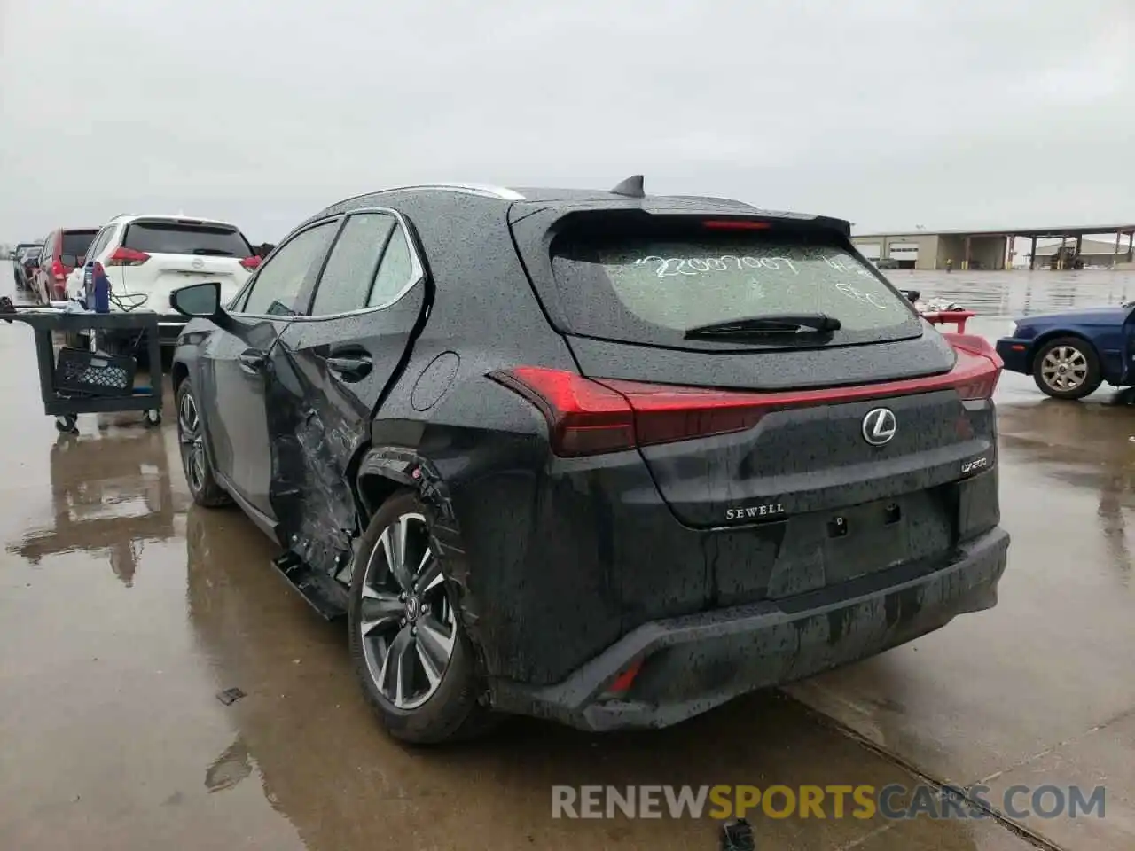 3 Photograph of a damaged car JTHY3JBH7K2020450 LEXUS UX 200 2019