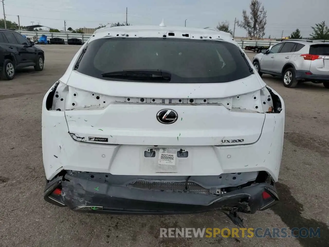 6 Photograph of a damaged car JTHY3JBH8K2005424 LEXUS UX 200 2019