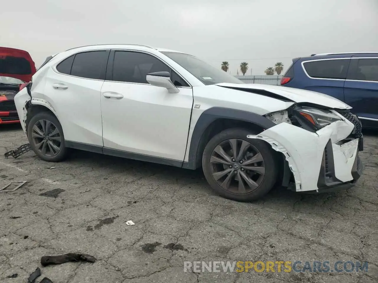 4 Photograph of a damaged car JTHY3JBHXK2016540 LEXUS UX 200 2019