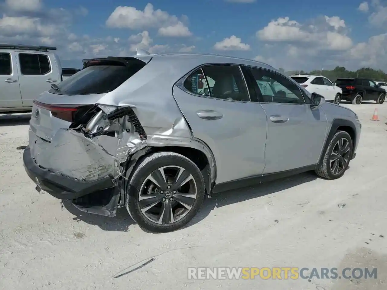 3 Photograph of a damaged car JTHP3JBH0L2022988 LEXUS UX 200 2020